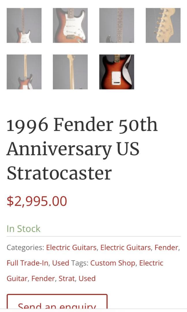 Fender USA フェンダーストラト　貴重！世界限定250本　レフティー　左
