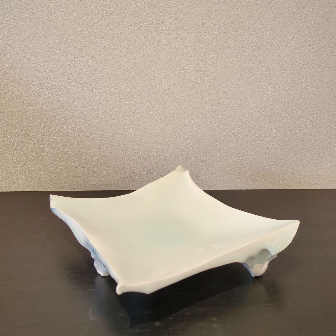 加藤委 造 青白磁 角皿