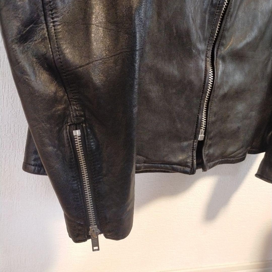 HYSTERIC GLAMOUR ブラック シングルライダース レザージャケット