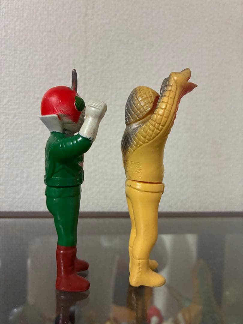 当時物　仮面ライダーV3　コブラ男　ミニソフビ　ポピー　バンダイ