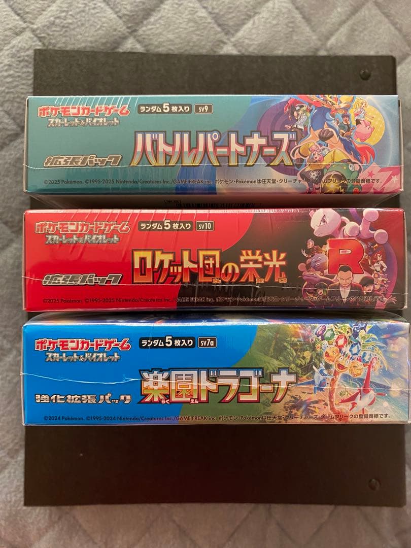 テラスタルフェス ロケット団 楽園ドラゴーナ バトルパートナーズ シュリンク付