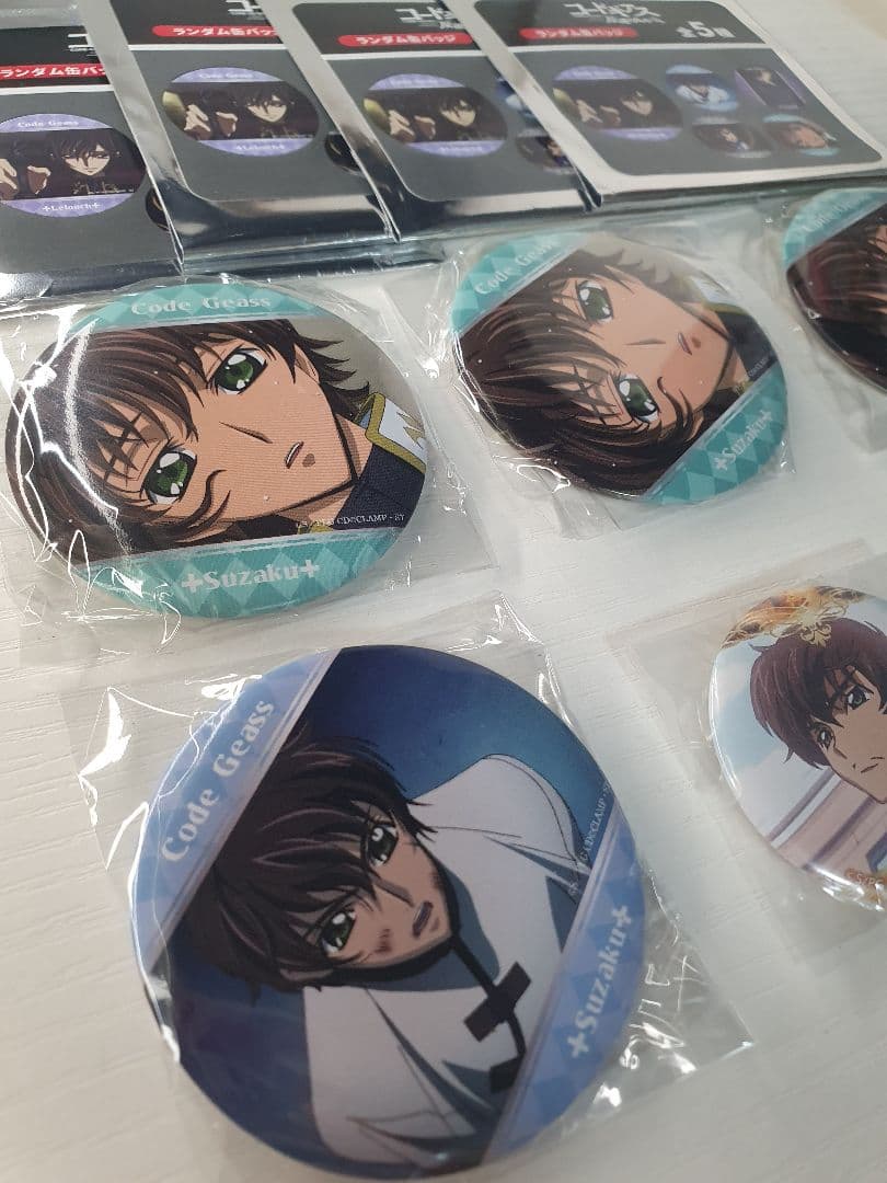 コードギアス サンキューマート 缶バッジ スザク 6点セット