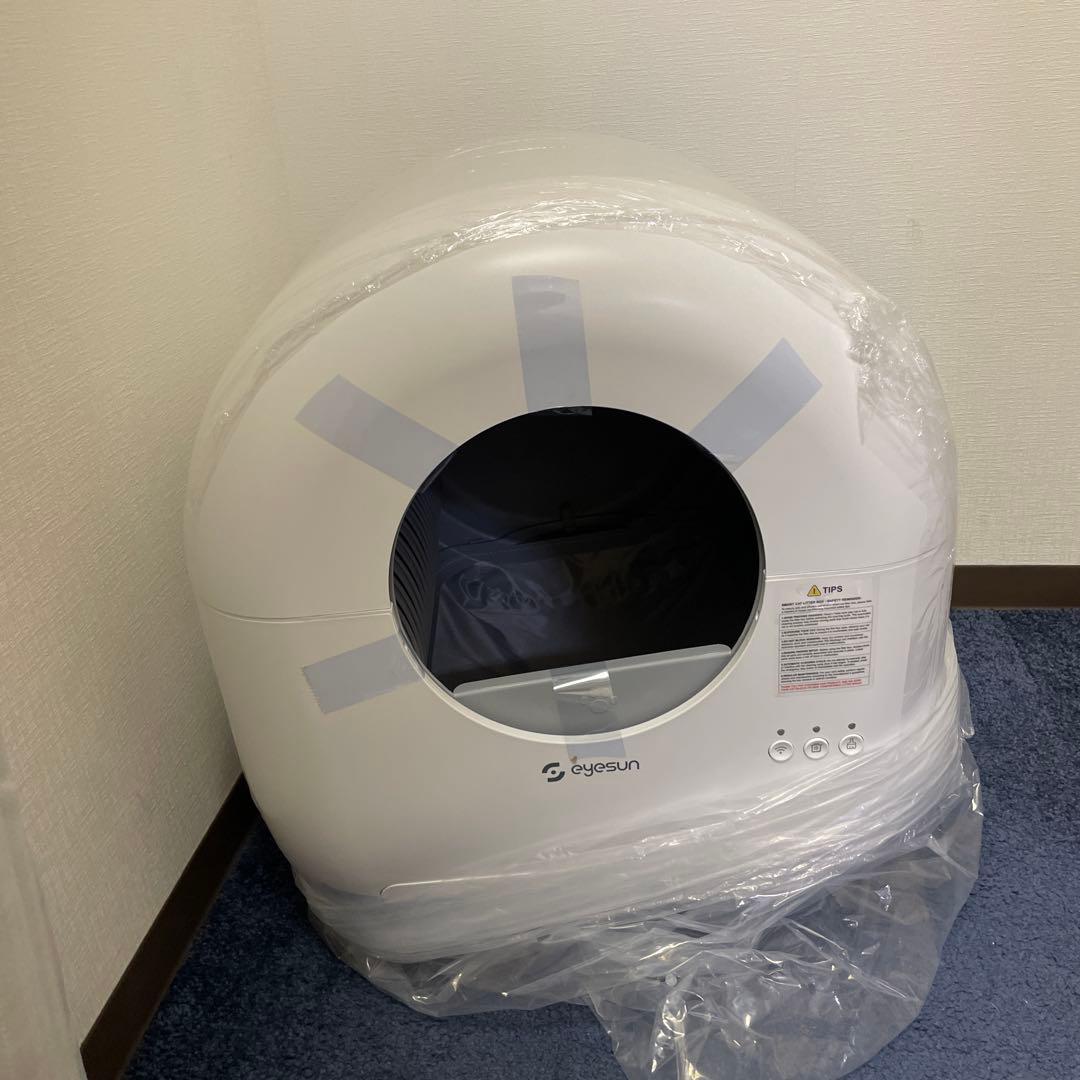 猫 自動トイレ ホワイト　EYESUN