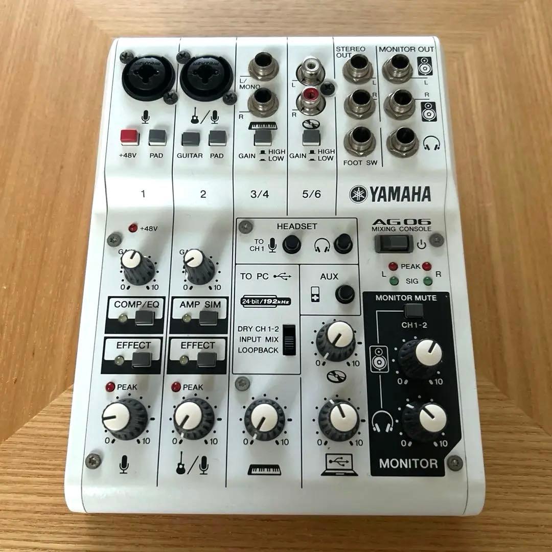 YAMAHA AG06 ミキシングコンソール ウェブキャスティングミキサー