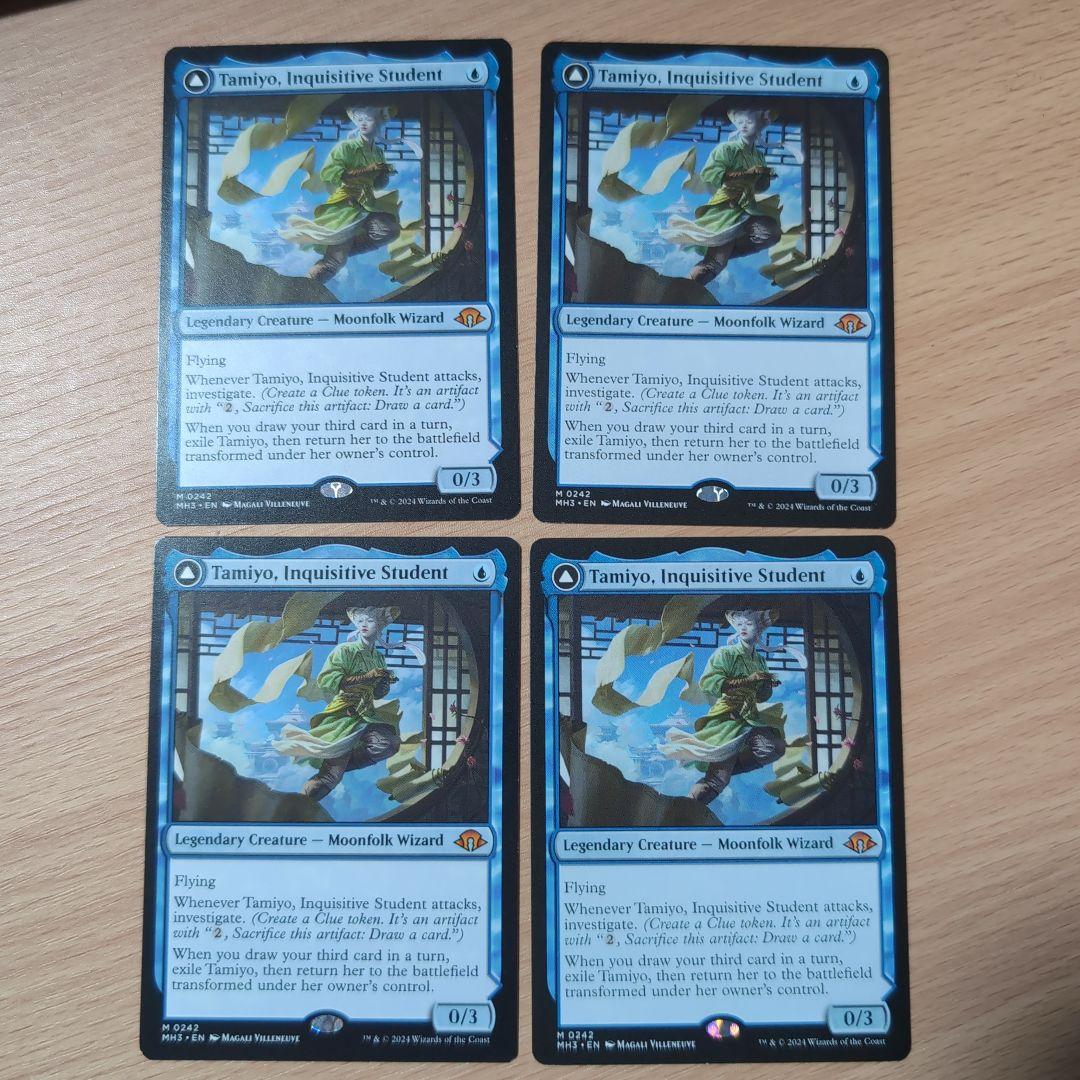 知りたがりの学徒、タミヨウ　英語版　4枚セット