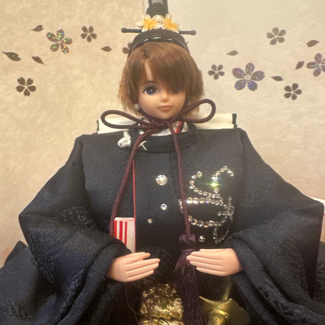 【定価20万円】リカちゃん雛人形 木製道具付 高級雛飾りスワロフスキー ひな祭り