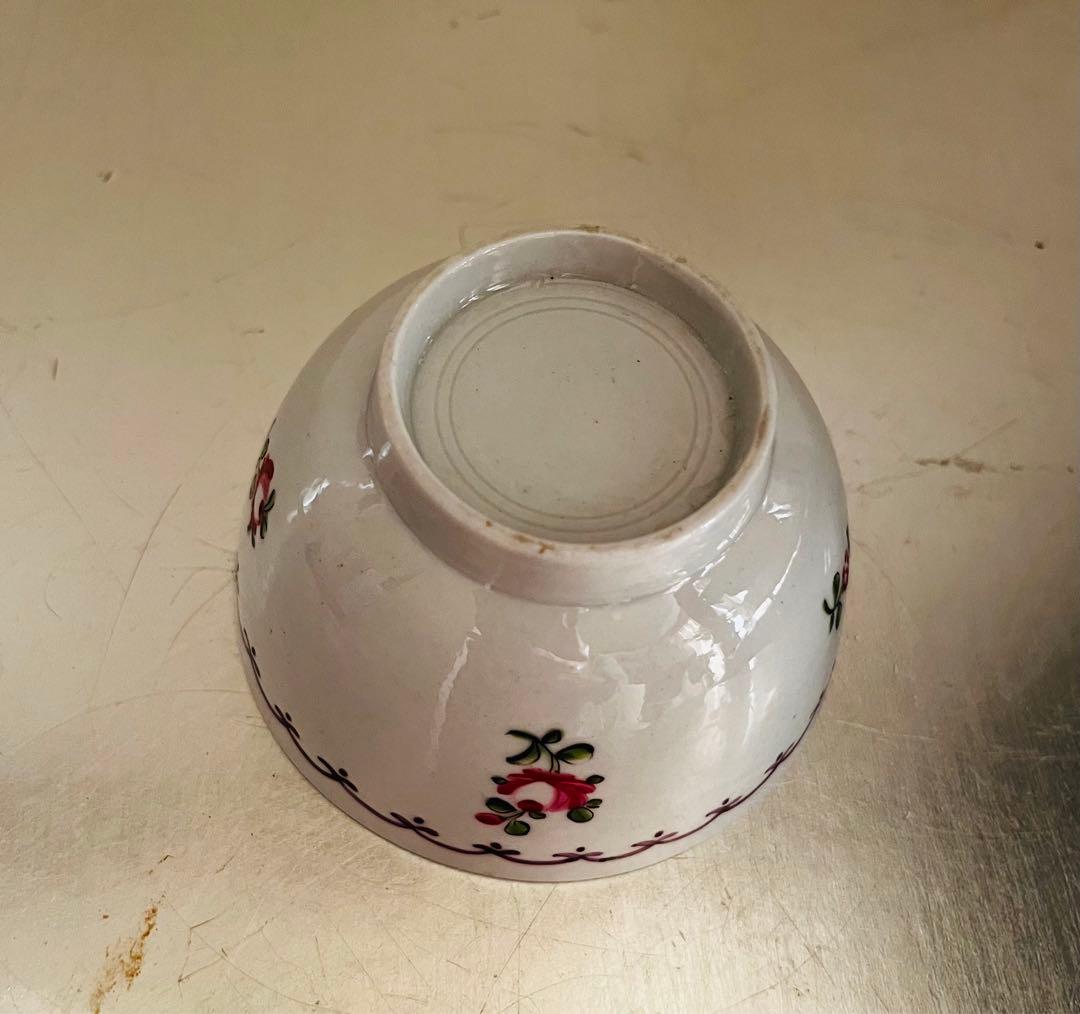 アンティーク　手描きカップ&ソーサー　ｃ/ｓ　イギリス