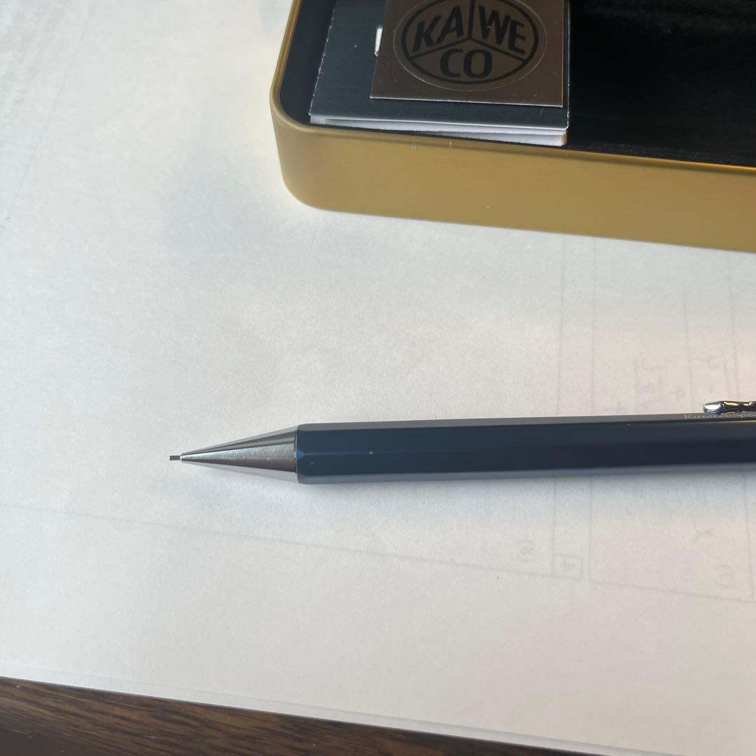 カヴェコペンシルスペシャル ブルー シャーペン 0.5 クリップ付き