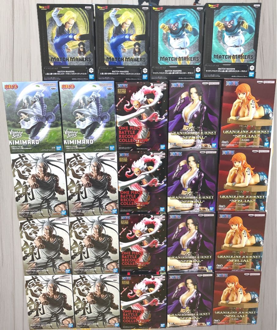 24個■ジャンプ系 フィギュア まとめ売り ナルト ハンターハンター ワンピース
