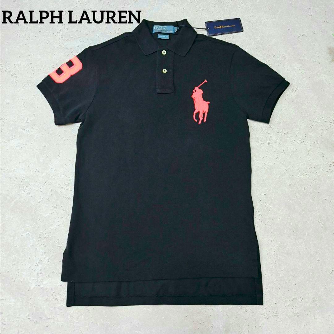 POLO RALPH LAUREN ポロシャツ　刺繍　ブラック　ビッグポニー