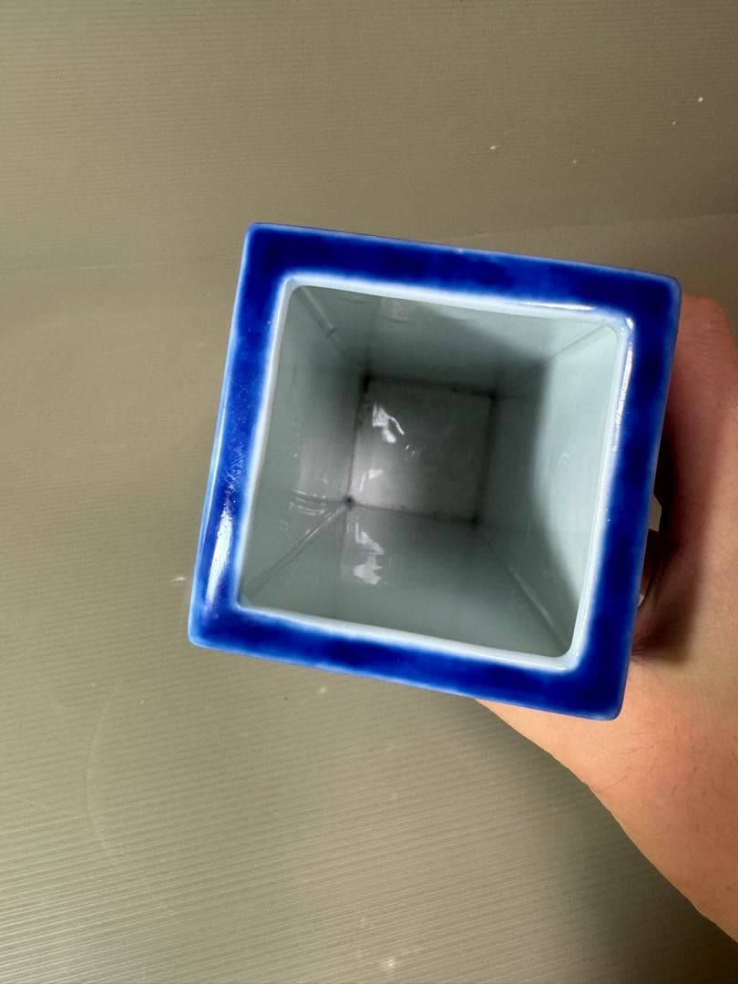 2743 深川製磁　寿字文　花瓶　花入