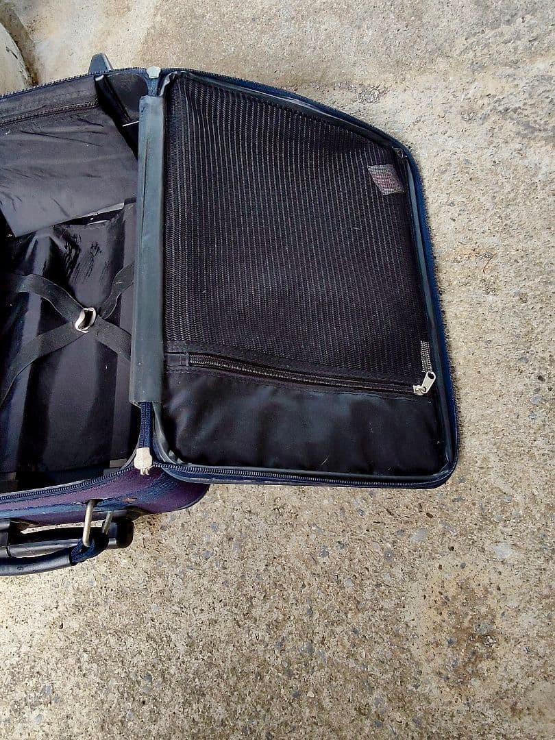 航空会社仕様スーツケース濃紺 ヴィンテージ　1980年代