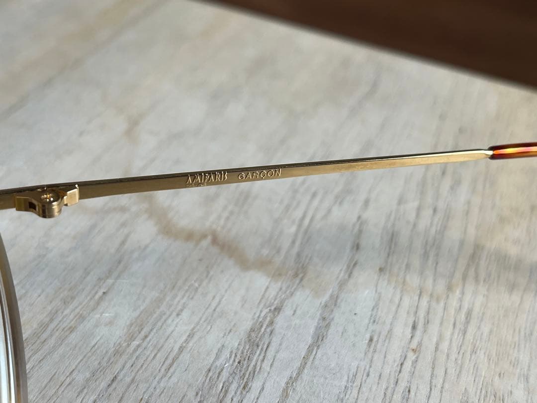 【アンティーク】AMIPARIS 858 08跳ね上げ 度入り メガネ 眼鏡