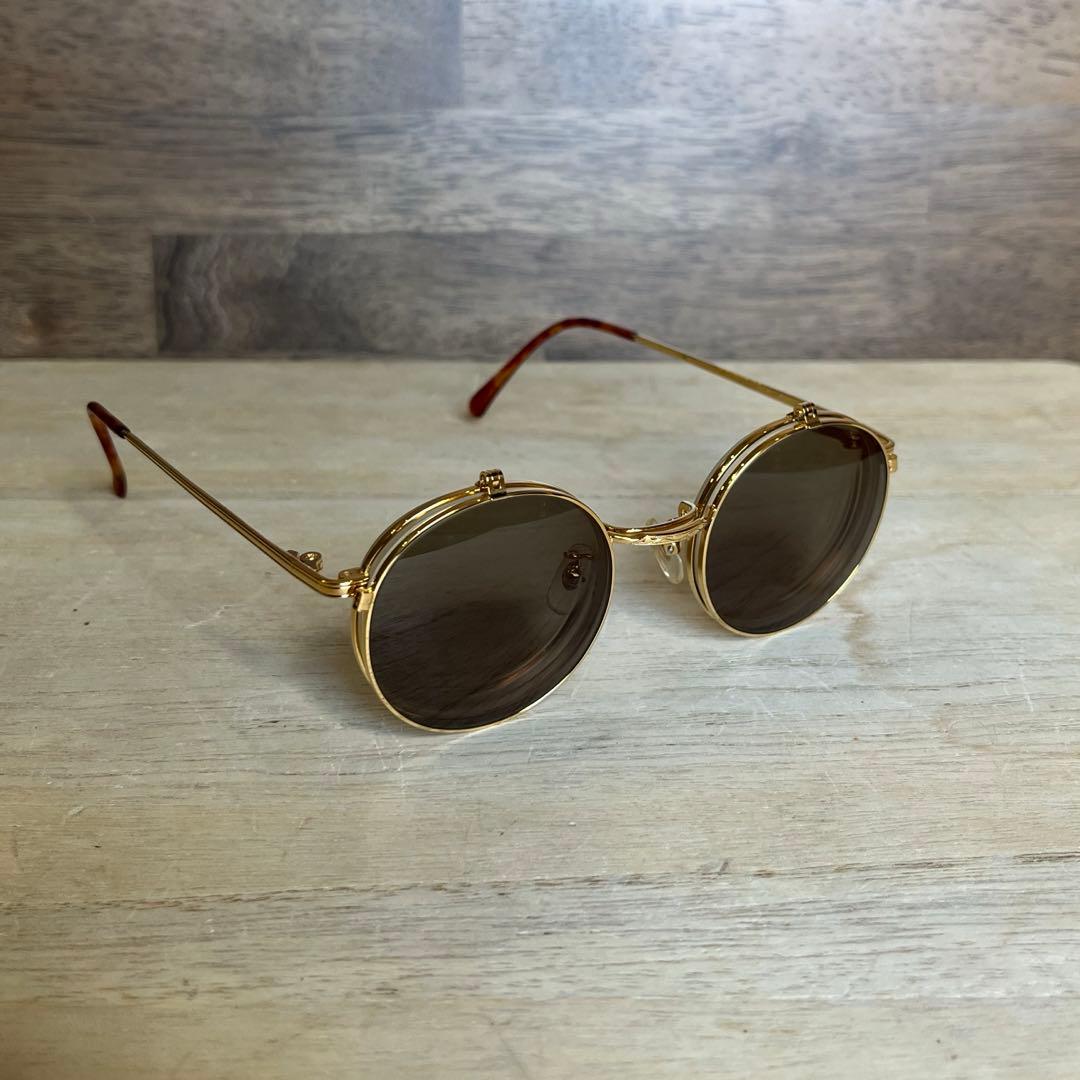 【アンティーク】AMIPARIS 858 08跳ね上げ 度入り メガネ 眼鏡