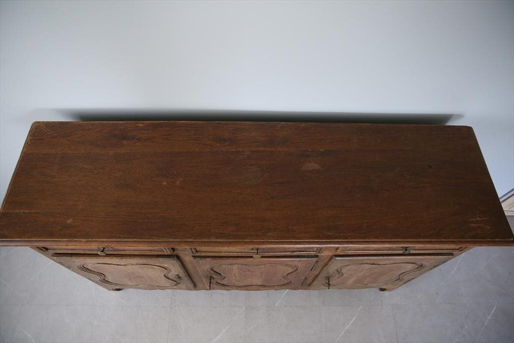 フランスアンティーク猫脚サイドボード/ショップカウンター/チェスト(90-103