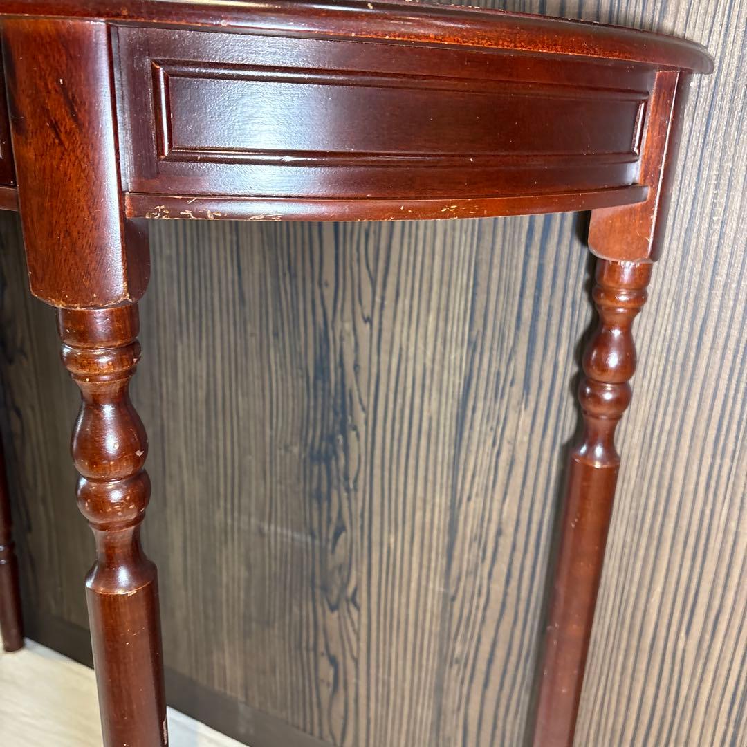 l*h様 希少　イギリス　英国　アンティーク　ハーフムーンテーブル　コンソールテ