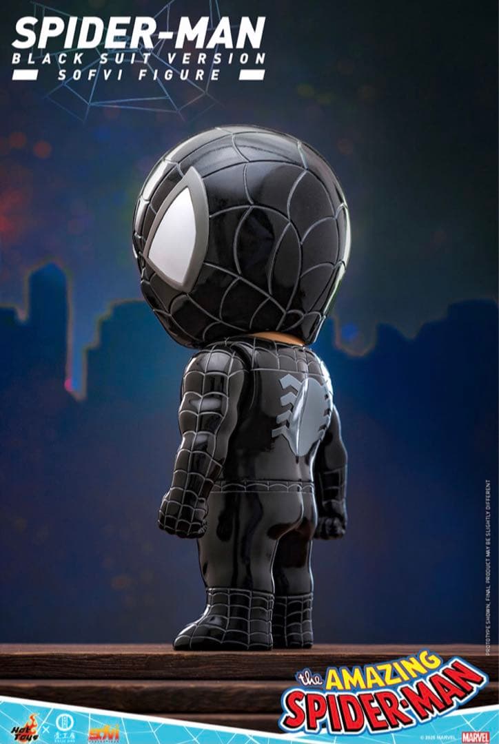 スパイダーマン ソフビ フィギュア ホットトイズ Kaiju One ブラック
