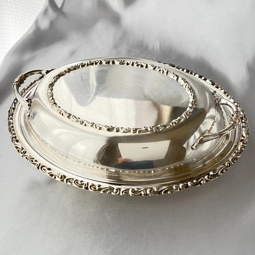 【Marlboro】 レリーフのアントルメサーバー 【シルバープレート】