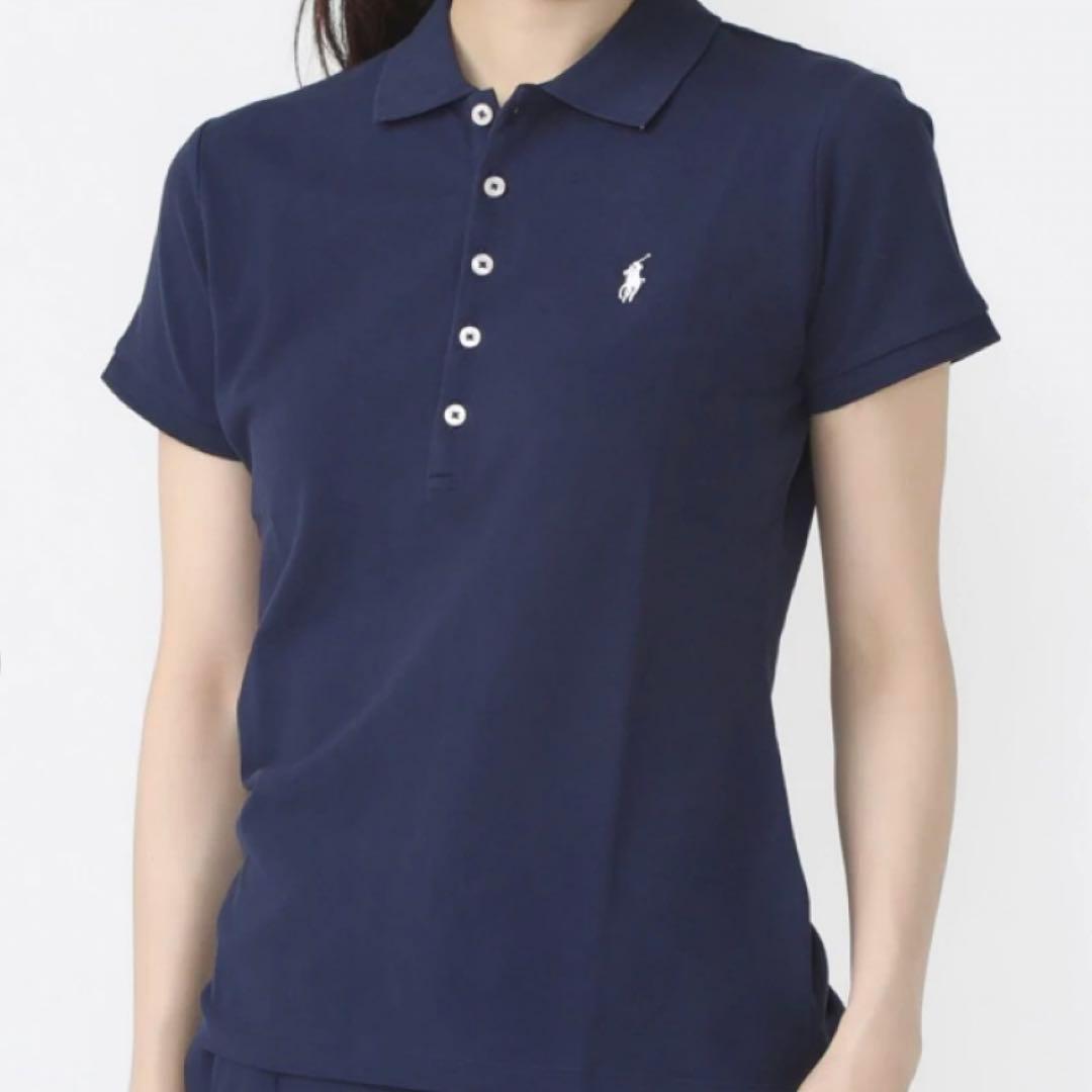 【タグ付き新品】ポロラルフローレン スリムフィットポロシャツＭ紺 正規品 未開封