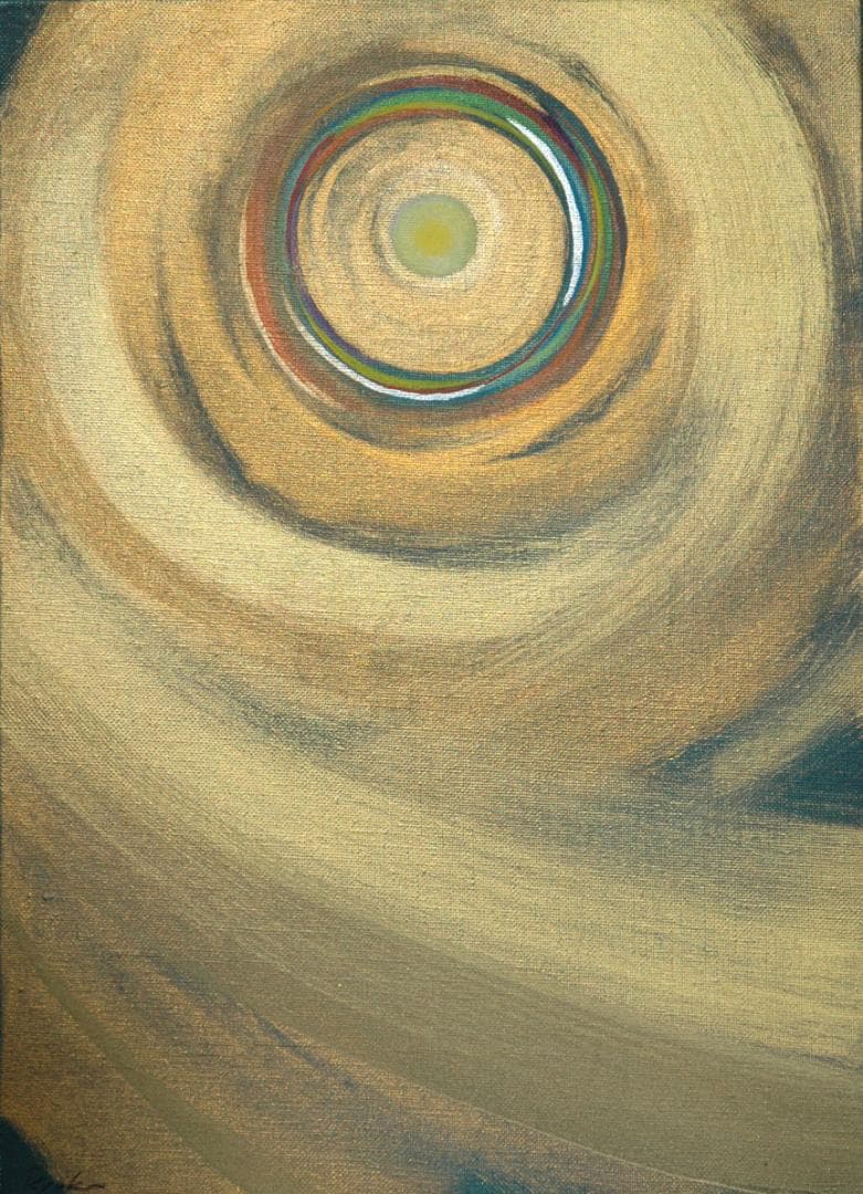 油絵 菅家令子 絵 絵画インテリア額付(黒) F4-G212023 風景祈り希望