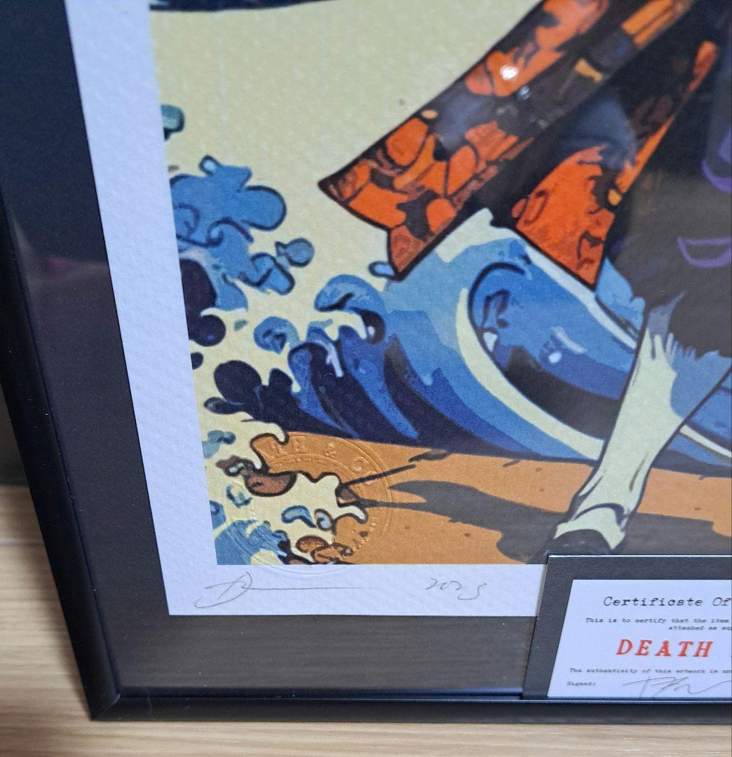 DEATH NYC ポスター　バットマン　JOKER ジョーカー　葛飾北斎　額