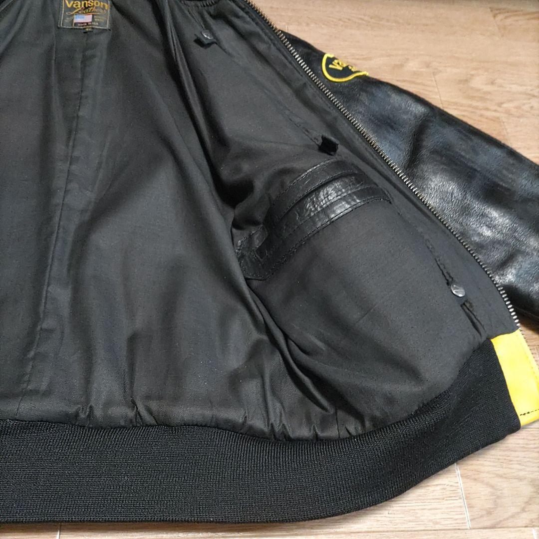 【40サイズ】Vanson TJV レザジャケット　スタジャン
