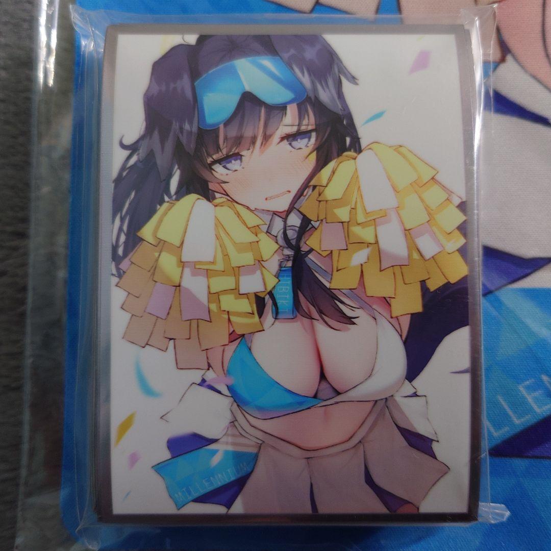 α1 ブルーアーカイブ 応援団＆照れる 猫塚ヒビキ スリーブ&プレイマット