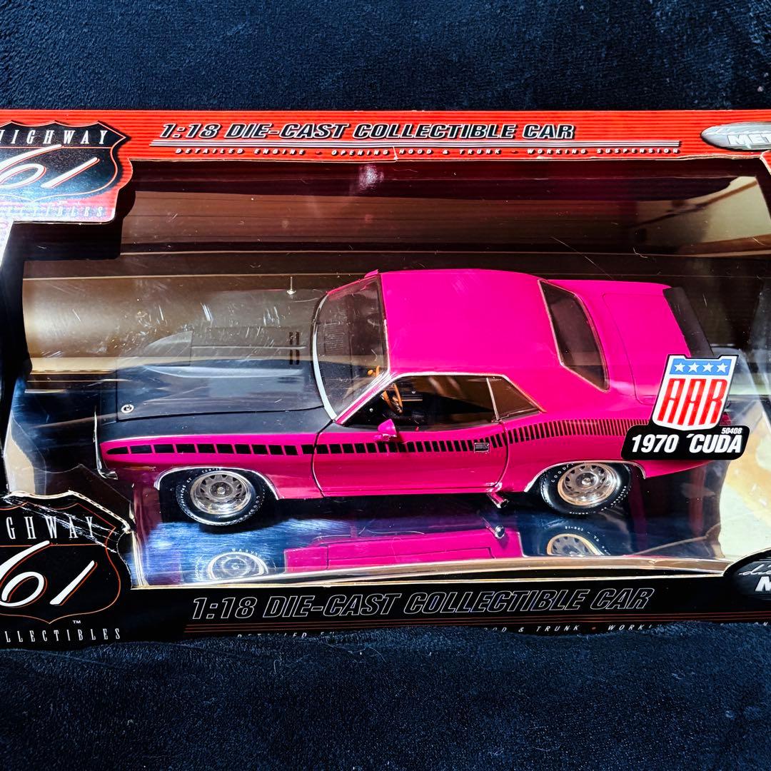 国内未入荷 1/18 HIGHWAY61 プリムス AAR クーダ 1970