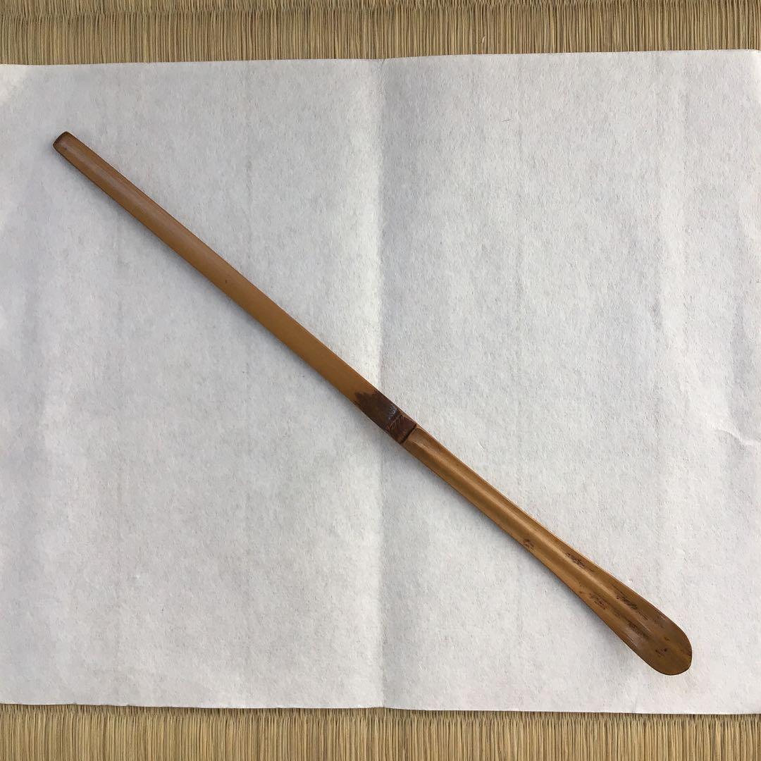 茶道具　茶杓　銘:日の出　松尾流2代　松尾宗五作　翫古斎書付　共筒共箱S89CS