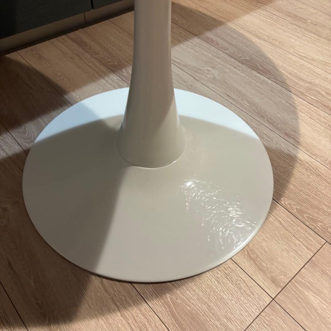 丸テーブル　カフェテーブル　ホワイト　直径80cm