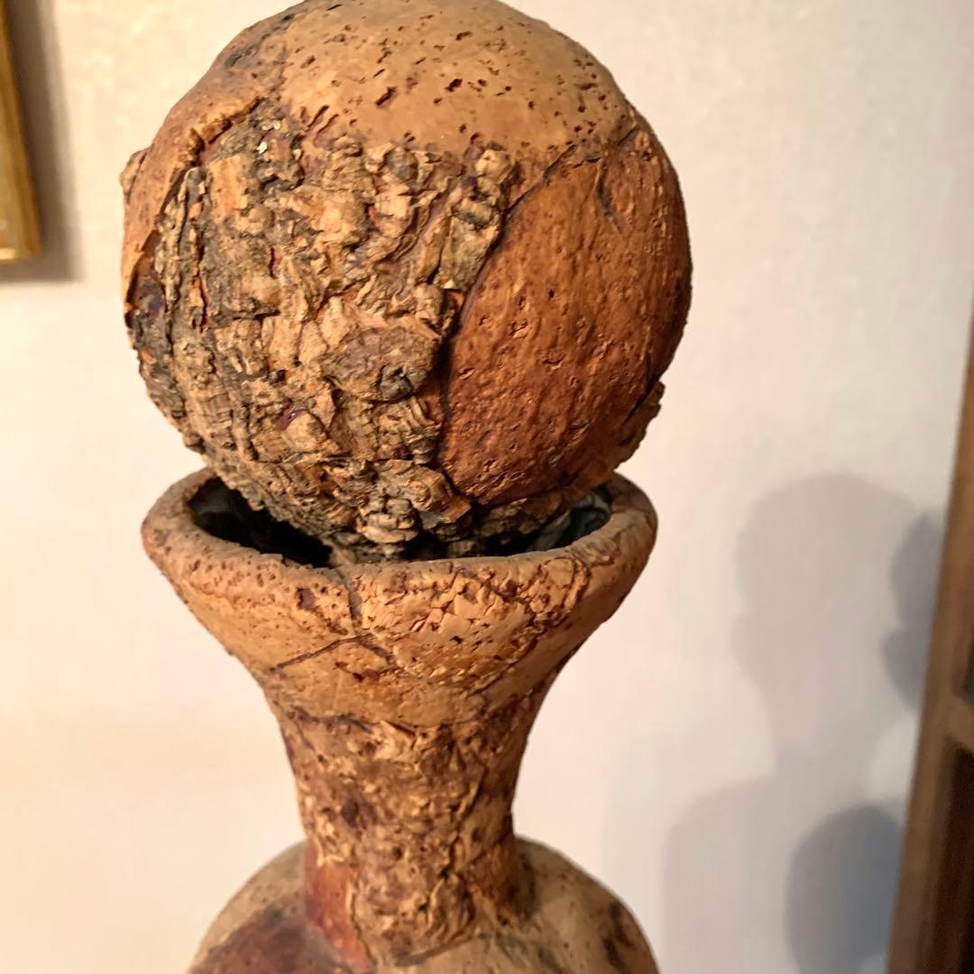 樹皮コルクで覆われたガラス瓶(スクエア)