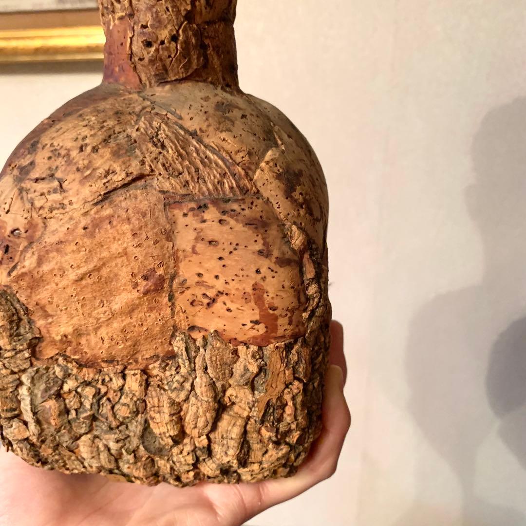 樹皮コルクで覆われたガラス瓶(スクエア)