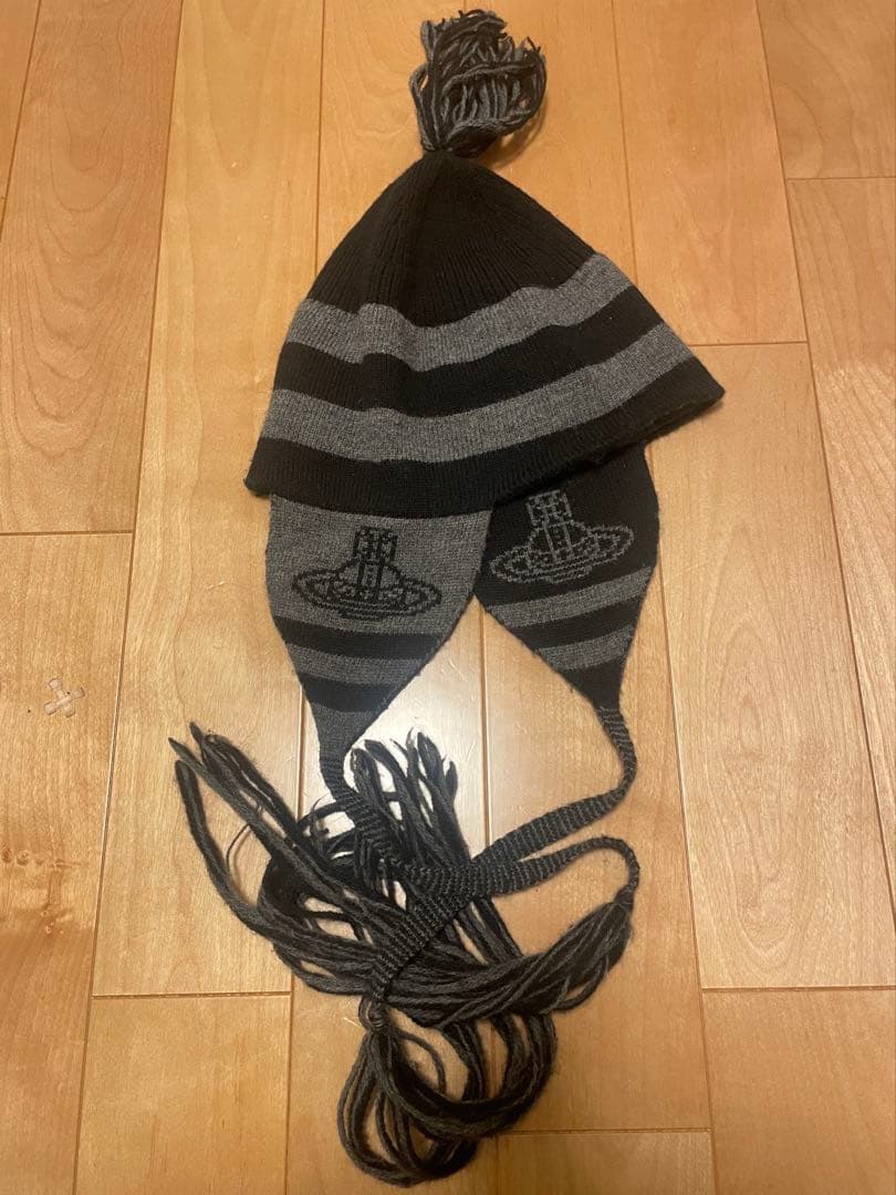 Vivienne Westwood 耳当て付きニット帽 確実正規品