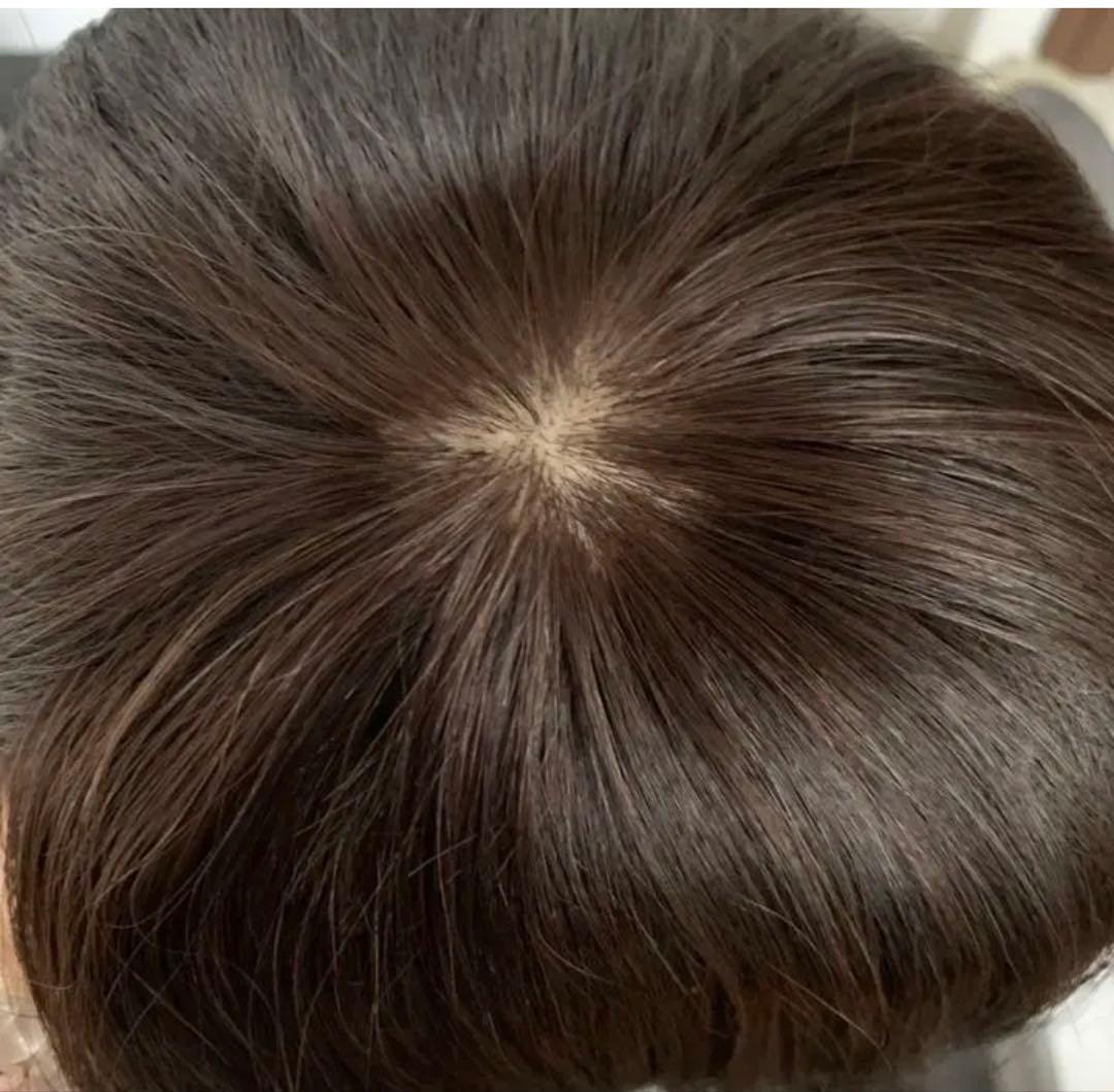 人毛100% サラサラ ストレート セミロング ウィッグ かつら MＫ38