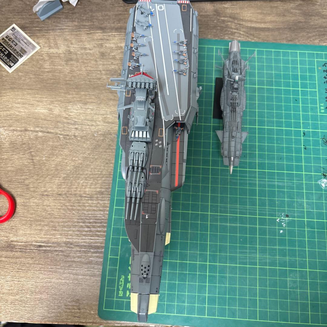 宇宙戦艦ヤマト1000分の1ヒュウガ完成品
