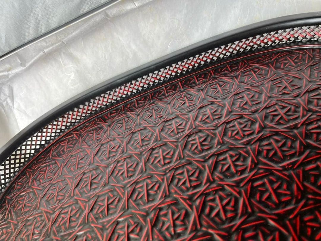 ❶久留米　九籃　らんたい漆器　楕円盆　❷冷酒器　徳利　ぐい呑　盃　3点　　珍味