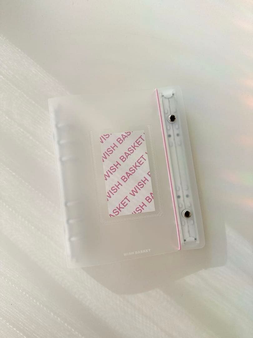 ラスト1点 韓国　A6バインダー　リフィル　ダブルリングバインダー　白