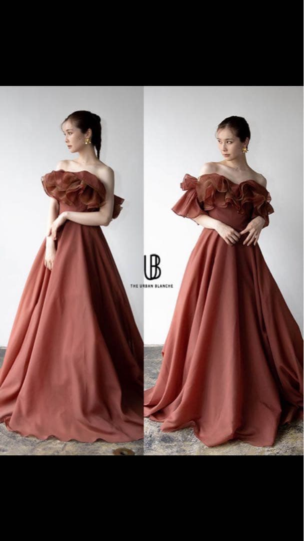 ウェディング　テラコッタ　THE URBAN BLANCHE S カラードレス