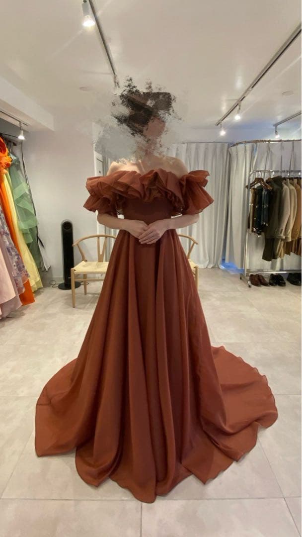 ウェディング　テラコッタ　THE URBAN BLANCHE S カラードレス