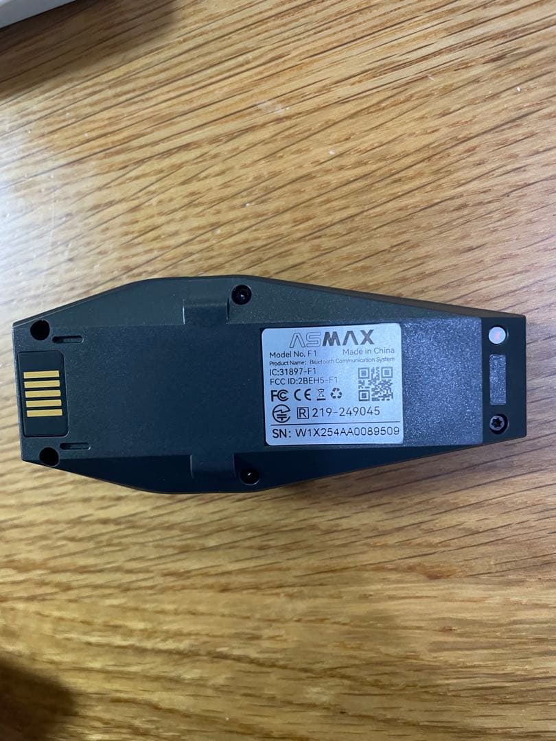 新品未使用！　ASMAX F1 インカム　本体のみ　バイクアクセサリー