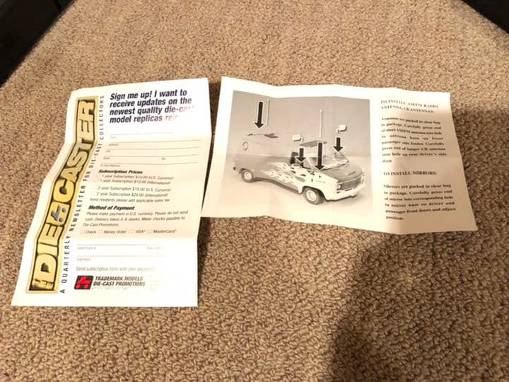 1974 シェビーバン　1/16 ミニカー