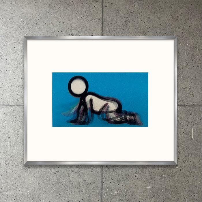 限定マット額装品/Dino crawling/ジュリアン・オピー