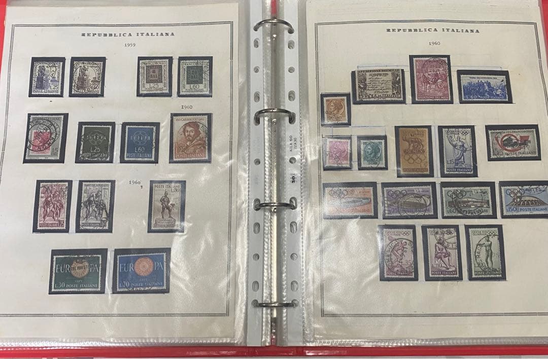 (N35) 切手コレクション イタリアの切手280枚