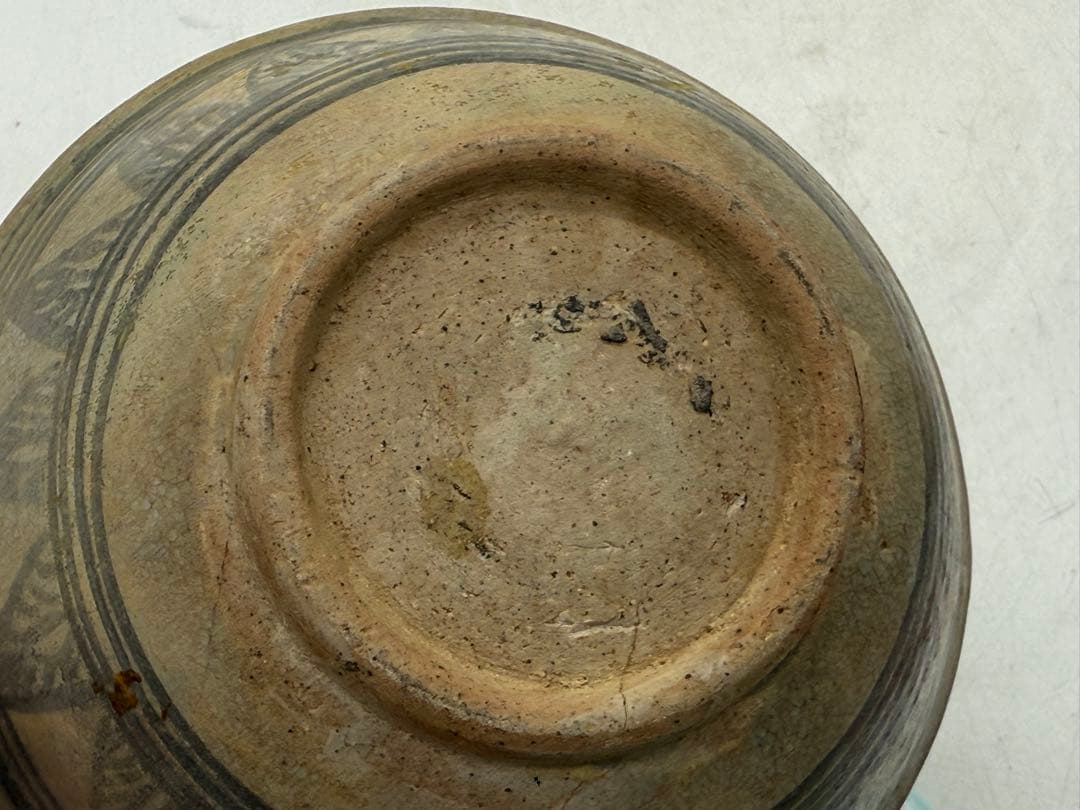 古安南　染付　花卉紋お碗② アンティーク　送料込み251114