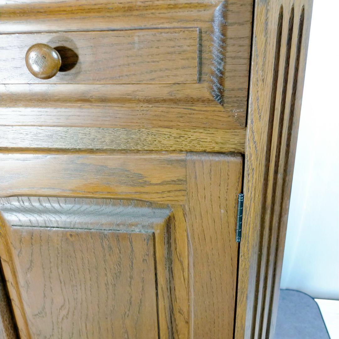 オーク材 ミニキャビネット 棚 コンソール アンティーク ヴィンテージ