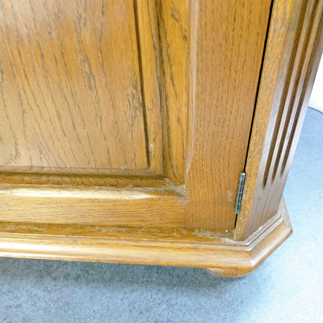 オーク材 ミニキャビネット 棚 コンソール アンティーク ヴィンテージ