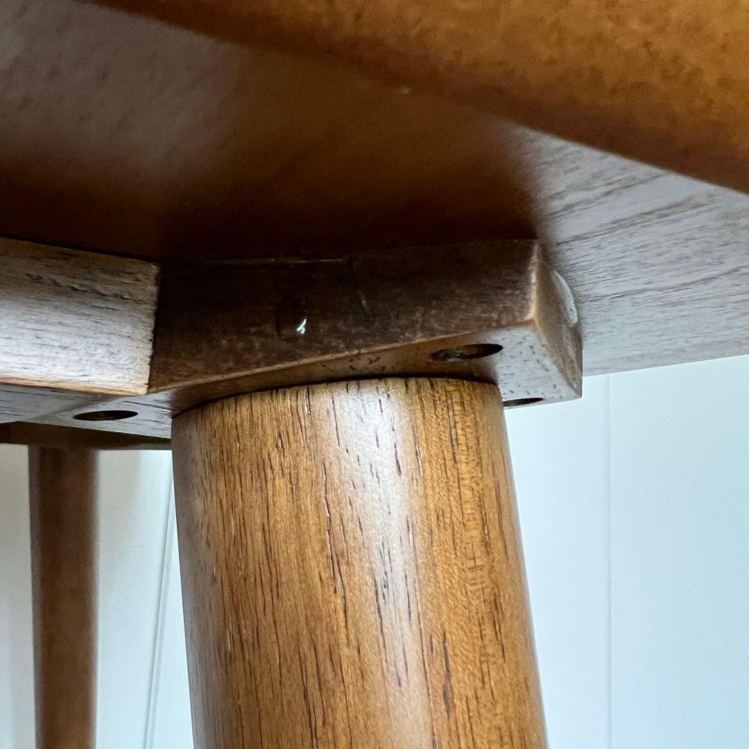 ダイニングテーブル 正方形　750mm ミッドセンチュリー　ウォルナット