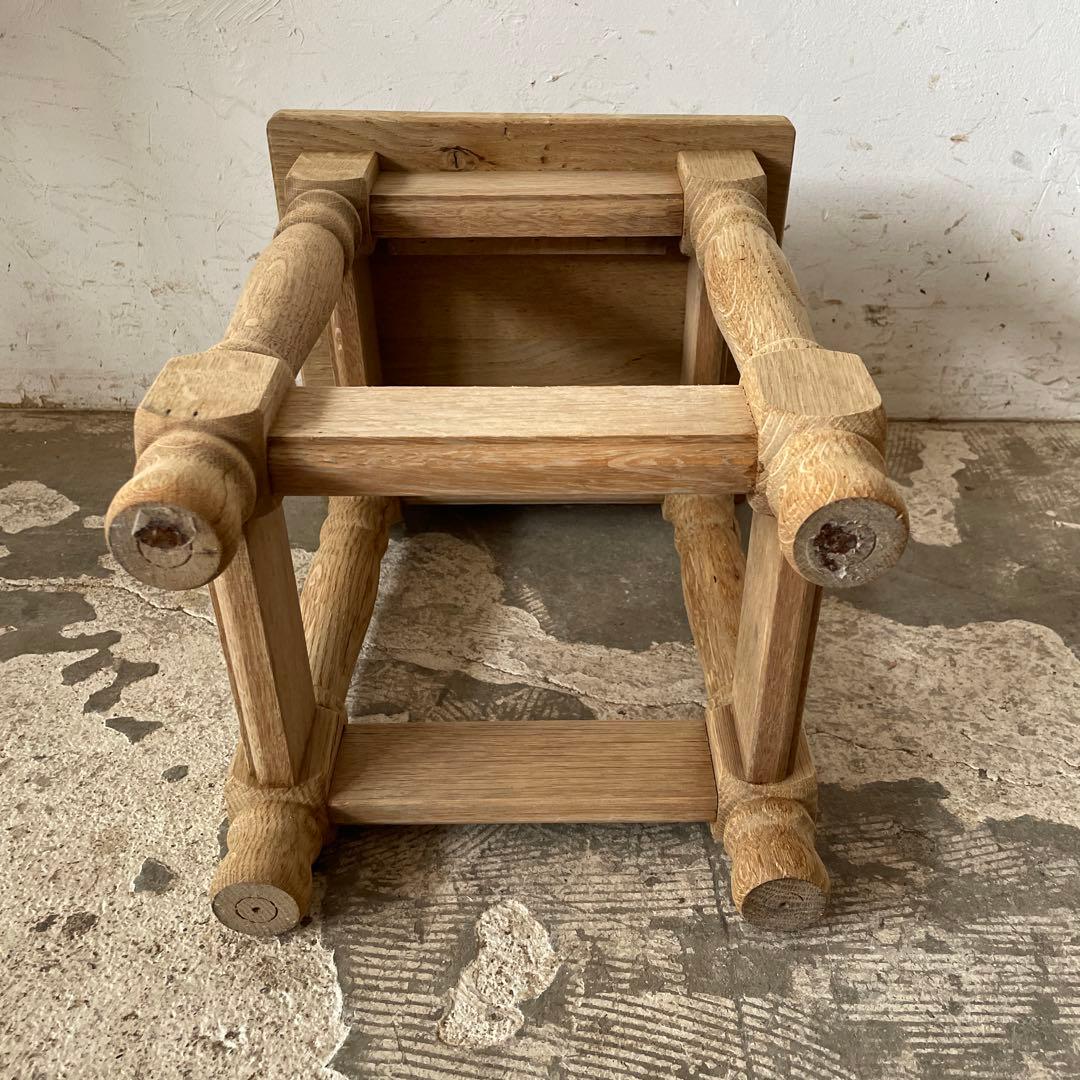 ビンテージ　サイドテーブル ベッドサイドテーブル　スツール　剥離