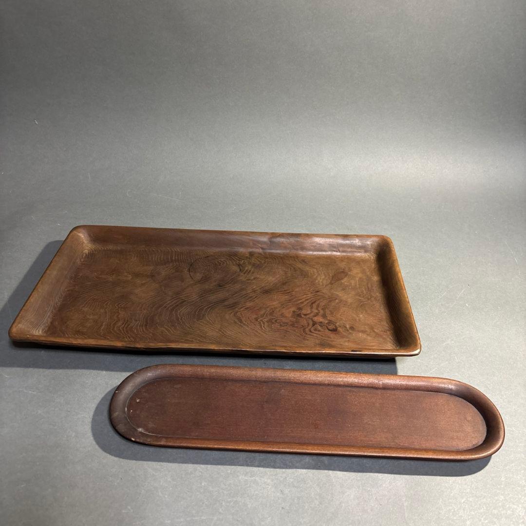 時代　木製　盆　２点　まとめて