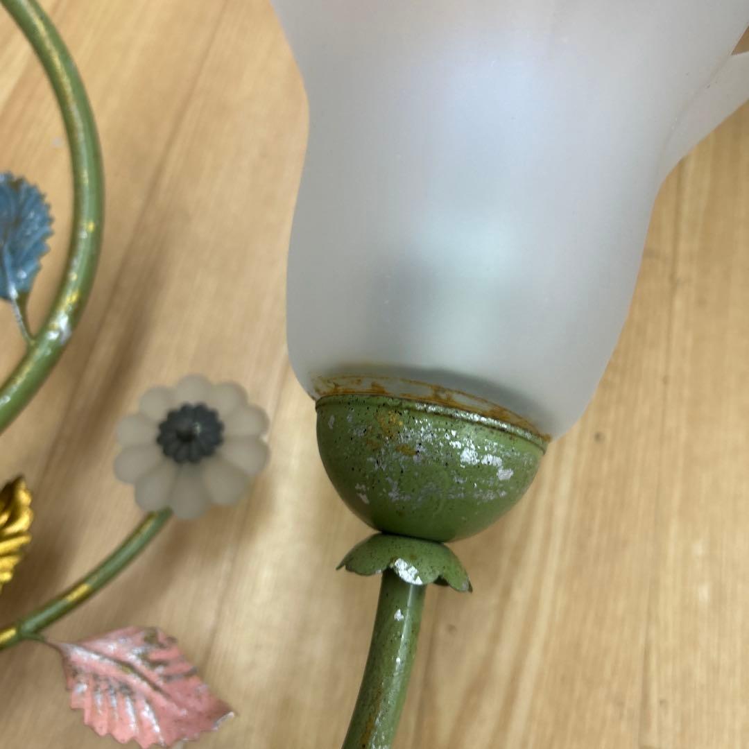 コイズミ　イルムシャンデリア5灯 フラワーガラスシェード